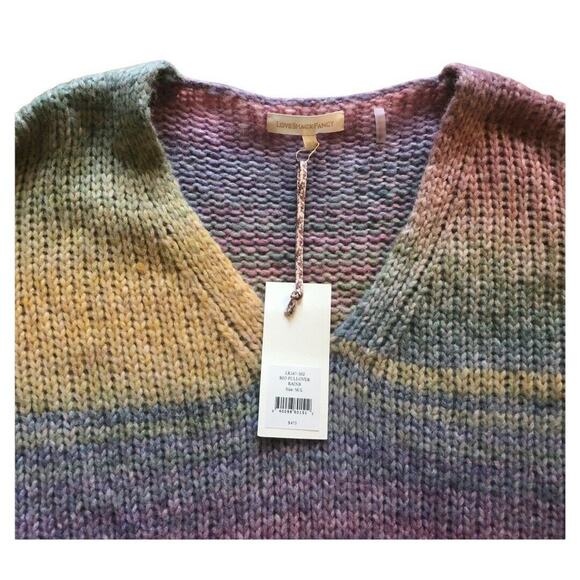 Rare! Love Shack Fancy Rio Rainbow Wool Alpaca Pullover Sweater Size M/L NWT - Picture 13 of 16